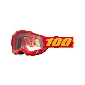 Dětské motokrosové brýle 100% Accuri 2 Junior červená, čiré plexi obraz