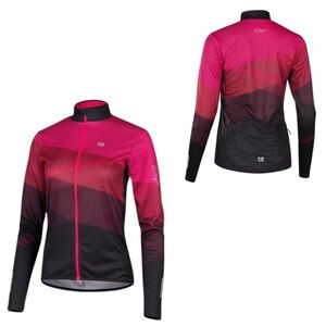 Dámský cyklistický dres s dlouhým rukávem Etape Gaia magenta/černá L obraz