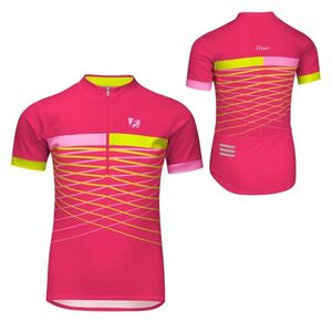 Dětský cyklo dres Etape Lucky růžová/limeta 152/158 obraz