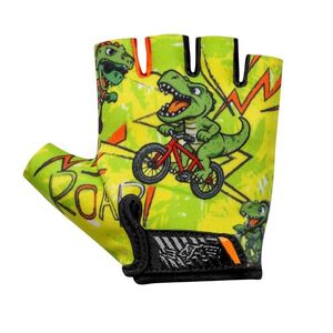 Dětské cyklo rukavice Etape Tiny zelená (dino) 7-8 obraz