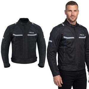Pánská letní moto bunda BOS Libera Black 5XL obraz