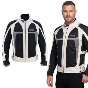 Pánská letní moto bunda BOS Libera Gray 5XL obraz
