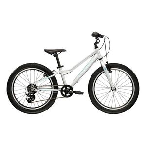 Odlehčené dětské kolo Kross Lea Mini 1.0 20" - model 2026 • 110-135 cm • 10, 1 kg 11" (110-135 cm) stříbrná/tyrkysová/lesk obraz