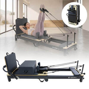 Pilates reformer inSPORTline Comfolder EVO antracit obraz