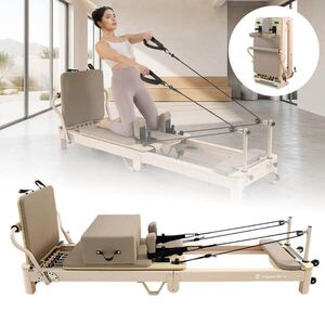 Pilates reformer inSPORTline Comfolder EVO béžová obraz