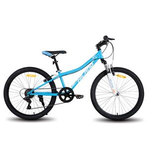 Juniorské horské kolo Hiland Climber 24" • 140-160 cm 12, 5" (140-160 cm) modrá obraz