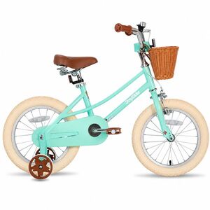 Dětské kolo Joystar Retro 16" s košíkem • 104-135 cm mentolová obraz