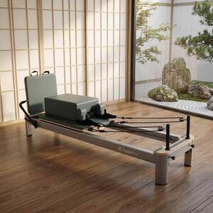 Pilates reformer inSPORTline Oquiler zeleno-modrá obraz