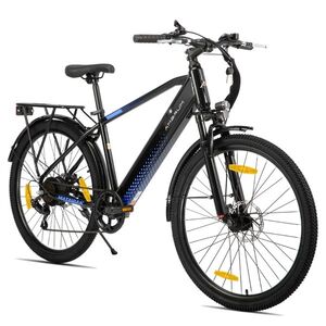 Trekingové elektrokolo Joystar AMBRUM Matawak 26" 250 Wh • dojezd až 65 km • 155-175 cm 17" (155-175 cm) černo-modrá obraz