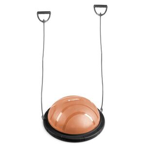 Balanční podložka inSPORTline Dome Edge s gumovými expandéry černá-mocha mousse obraz