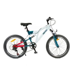 Dětské celoodpružené kolo Olpran Vipera 20" • 120-135 cm 11" (120-135 cm) bílá/petrolejová obraz
