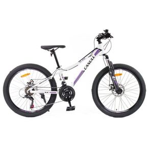 Juniorské kolo Canull XC 241 24" - model 2026 • 137-152 cm S (137-152 cm) bílá/fialová obraz