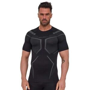 Pánské funkční triko Brubeck Dry s krátkým rukávem SS1466M Black/Graphite XXL obraz
