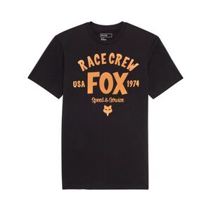 FOX Cyklistické triko s krátkým rukávem - SLOGAN S PREM - černá obraz