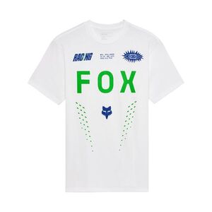 FOX Cyklistické triko s krátkým rukávem - SHIELD SS PREM - bílá obraz