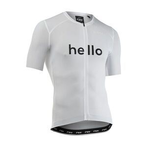 NORTHWAVE Cyklistický dres s krátkým rukávem - BLADE HELLO GOODBYE - bílá obraz