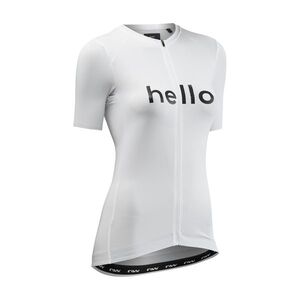 NORTHWAVE Cyklistický dres s krátkým rukávem - BLADE HELLO GOODBYE - bílá/černá obraz