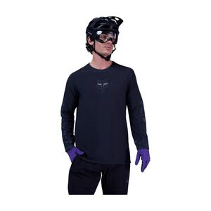 FOX Cyklistický dres s dlouhým rukávem zimní - DEFEND THERMAL - černá obraz