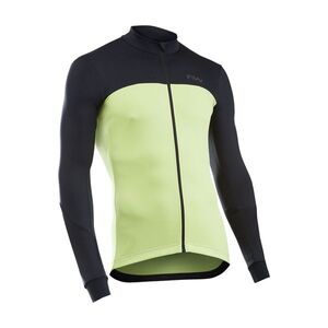 NORTHWAVE Cyklistický dres s dlouhým rukávem letní - FORCE 2 - zelená/černá obraz