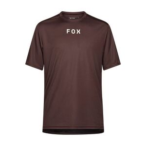 FOX Cyklistický dres s krátkým rukávem - RANGER WORDMARK - hnědá obraz