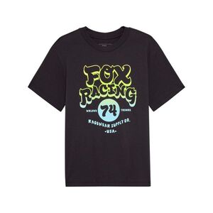 FOX Cyklistické triko s krátkým rukávem - RACEWEAR - černá obraz