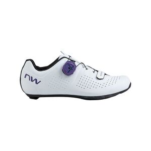 NORTHWAVE Cyklistické tretry - STORM CARBON - bílá/fialová obraz