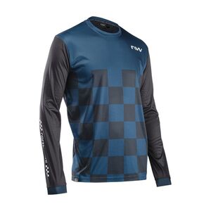 NORTHWAVE Cyklistický dres s dlouhým rukávem zimní - SHARP - modrá/černá obraz
