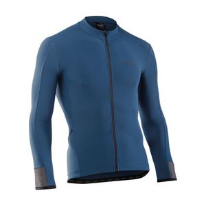 NORTHWAVE Cyklistický dres s dlouhým rukávem zimní - FAHRENHEIT LS - modrá obraz