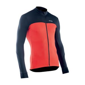 NORTHWAVE Cyklistický dres s dlouhým rukávem letní - FORCE 2 - černá/červená obraz