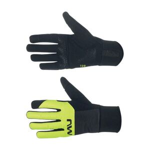 NORTHWAVE Cyklistické rukavice dlouhoprsté - FAST GEL - černá/žlutá obraz