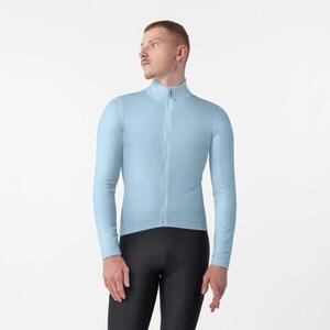 CASTELLI Cyklistický dres s dlouhým rukávem zimní - COMPETIZIONE THERMAL - světle modrá obraz