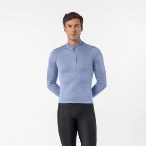 CASTELLI Cyklistický dres s dlouhým rukávem zimní - PURO 4.1 - světle modrá obraz
