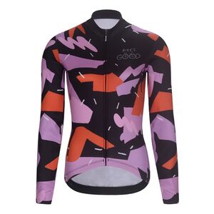RIVANELLE Cyklistický dres s dlouhým rukávem zimní - BIKE´S GOOD WINTER - růžová/černá obraz