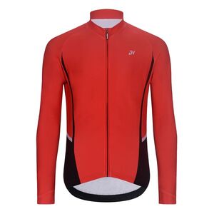 HOLOKOLO Cyklistický dres s dlouhým rukávem zimní - CATALYST WINTER - červená obraz