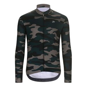 HOLOKOLO Cyklistický dres s dlouhým rukávem zimní - CAMOROAD WINTER - zelená obraz