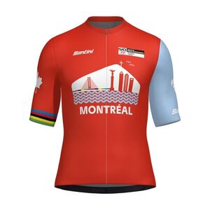 SANTINI Cyklistický dres s krátkým rukávem - WORLD CHAMPIONSHIPS MONTRÉAL 2026 - červená obraz