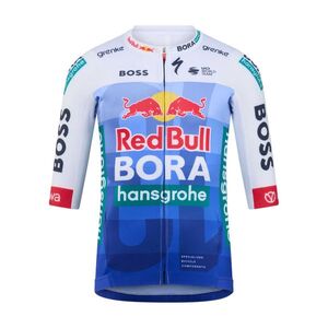 RED BULL Cyklistický dres s krátkým rukávem - SPECIALIZED FRANCE TRAINING BORA - modrá/bílá obraz