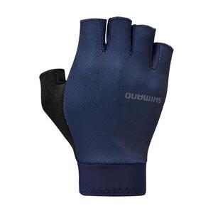 SHIMANO Cyklistické rukavice krátkoprsté - EXPLORER GEL - modrá obraz