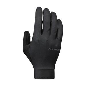 SHIMANO Cyklistické rukavice krátkoprsté - EXPLORER GEL - černá obraz