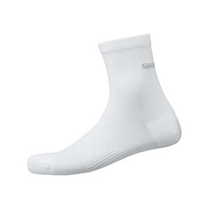 SHIMANO Cyklistické ponožky klasické - PERFORMANCE MID 3 - bílá obraz