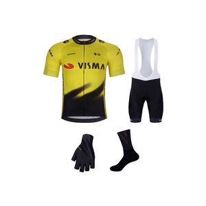 BONAVELO Cyklistický mega set - VISMA 2026 - černá/žlutá/bílá obraz