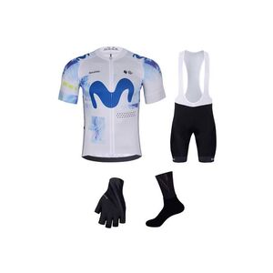 BONAVELO Cyklistický mega set - MOVISTAR 2026 - černá/bílá/modrá obraz