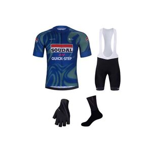 BONAVELO Cyklistický mega set - SOUDAL-QUICKSTEP 2026 - černá/modrá/zelená/bílá obraz