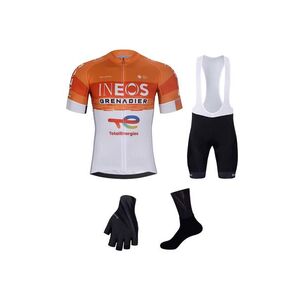 BONAVELO Cyklistický mega set - INEOS GRENADIERS 2026 - černá/oranžová/bílá obraz