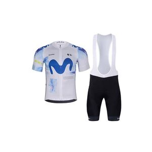 BONAVELO Cyklistický krátký dres a krátké kalhoty - MOVISTAR 2026 - černá/bílá/modrá obraz