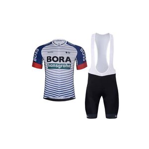 BONAVELO Cyklistický krátký dres a krátké kalhoty - BORA 2026 - černá/bílá/vícebarevná obraz