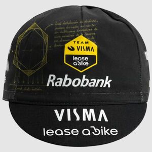RAPIDGEAR Cyklistická čepice - REPLICA VISMA TDF26 - černá/žlutá obraz