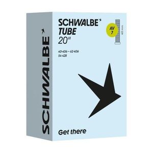 SCHWALBE duše - AV7 (40/62-406) 20x1.60–2.45 AV 40mm - černá obraz