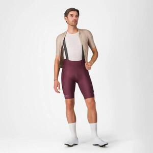 CASTELLI Cyklistické kalhoty krátké s laclem - ESPRESSO 2 - bordó obraz