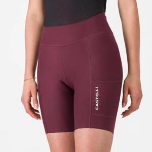 CASTELLI Cyklistické kalhoty krátké bez laclu - COMFORT TRAVEL - bordó obraz